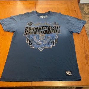 Blue Affliction men’s shirt.
